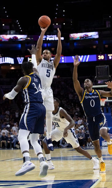 Booth scores 23 as No. 9 Villanova routs Quinnipiac 86-53
